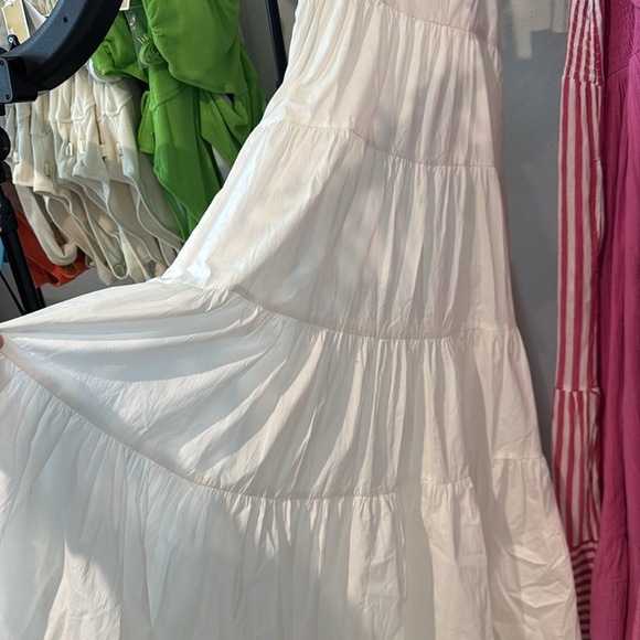 MICHAEL Michael Kors
Women's Square-Neck Sleeveless Tiered Midi Dress Size Small - Picture 6 of 6